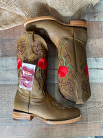 Women's Rodeo Napa Leather Sole Cowgirl Boots Est.703 Dama Krazy/Napa