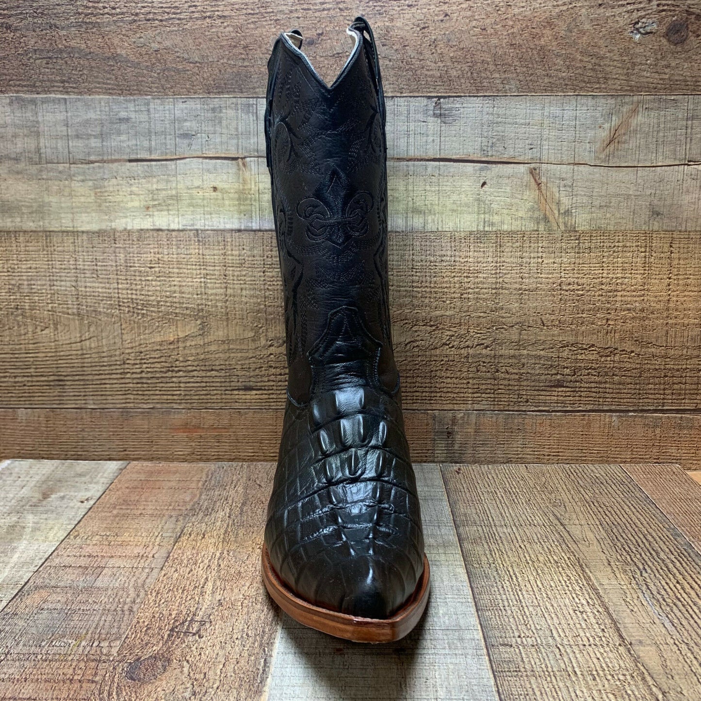 Men's Cowboy Western Exotic Crocodile Print Pointed Toe Boot Bota Cocodrilo Est.097