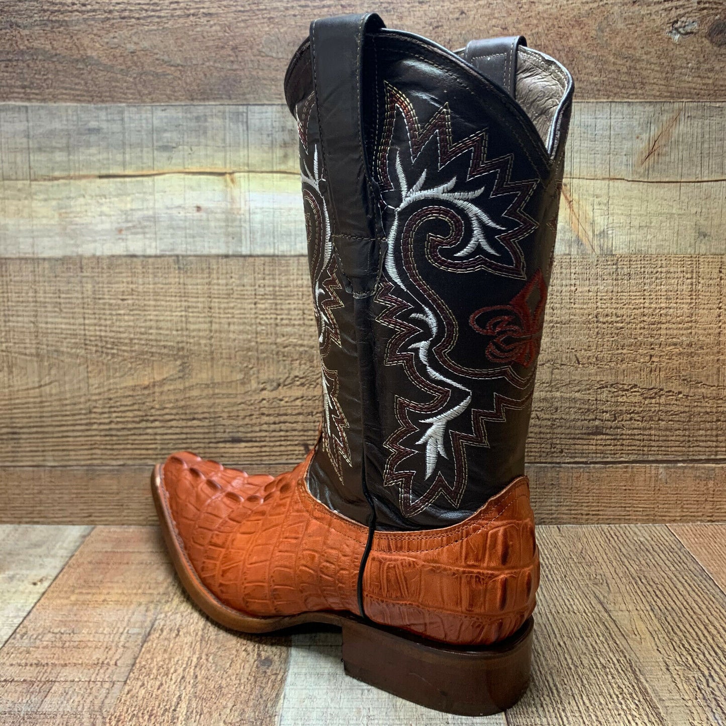 Men's Cowboy Western Exotic Crocodile Print Pointed Toe Boot Bota Cocodrilo Est.097