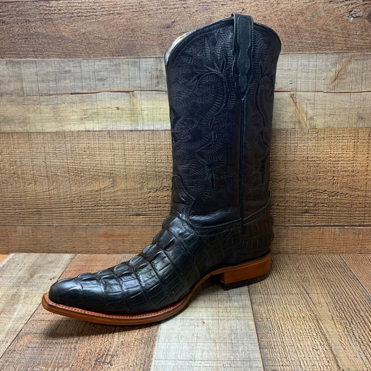 Men's Cowboy Western Exotic Crocodile Print Pointed Toe Boot Bota Cocodrilo Est.097