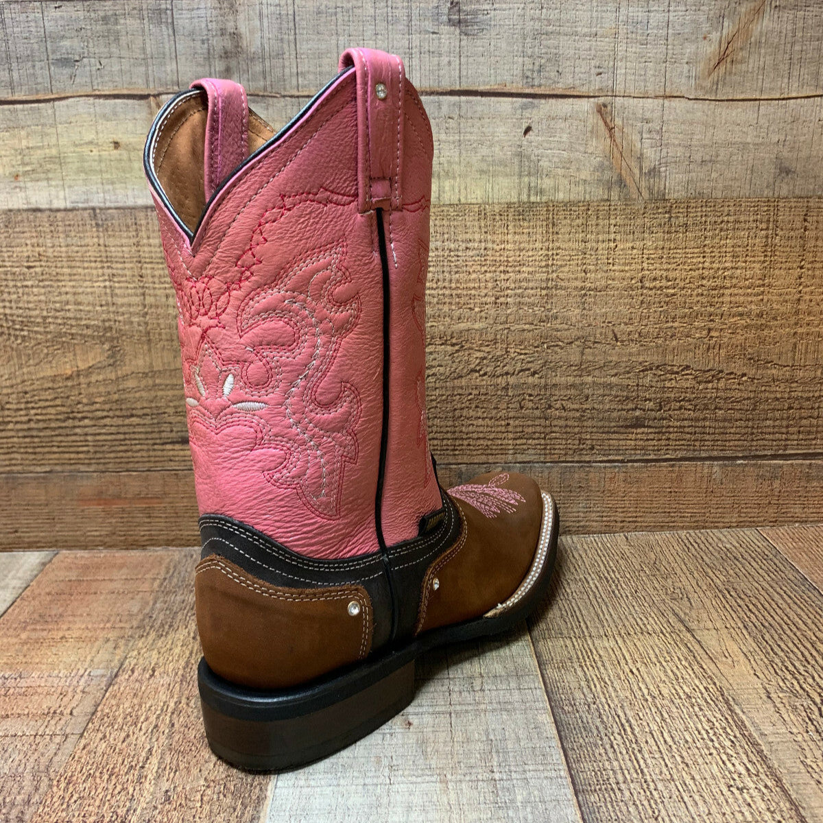 Women's Rodeo Cowgirl Western Pink Boots Est.950 Tubo Rosa