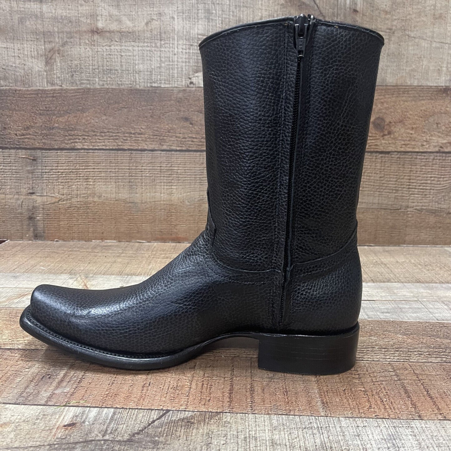 Men's Western Cowboy Side Zipper Genuine Leather American Deer Est.Dubai Bota Venado Americano