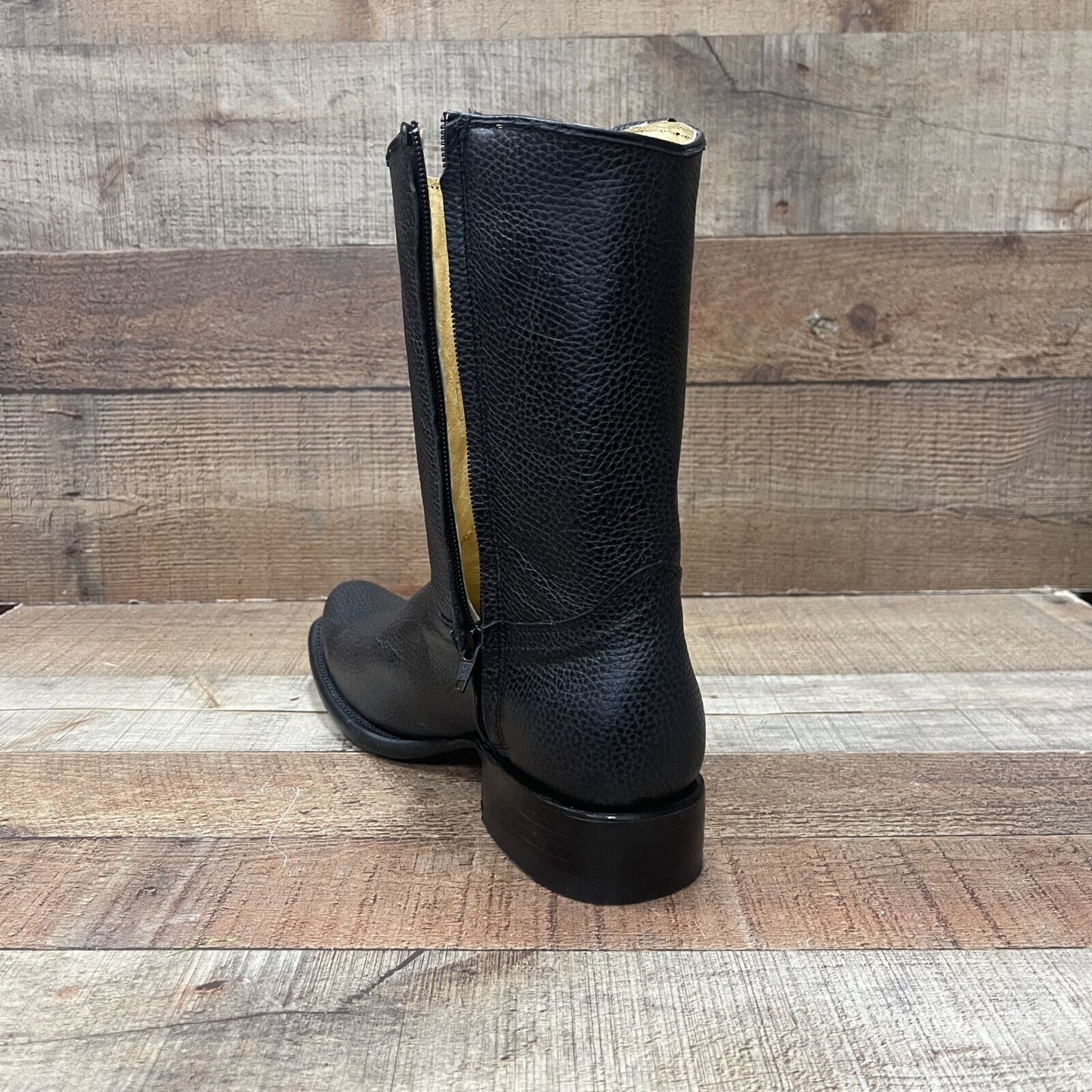 Men's Western Cowboy Side Zipper Genuine Leather American Deer Est.Dubai Bota Venado Americano
