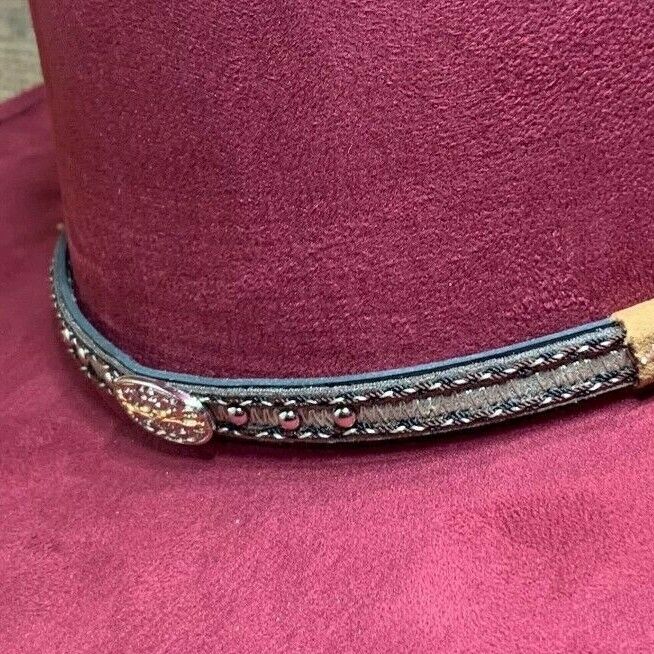 Faux Felt Western Cowboy Cowgirl Wide Indiana Hat Tall Crown Short Brim Hat Tejana Copa Alta Texana Horma Indiana