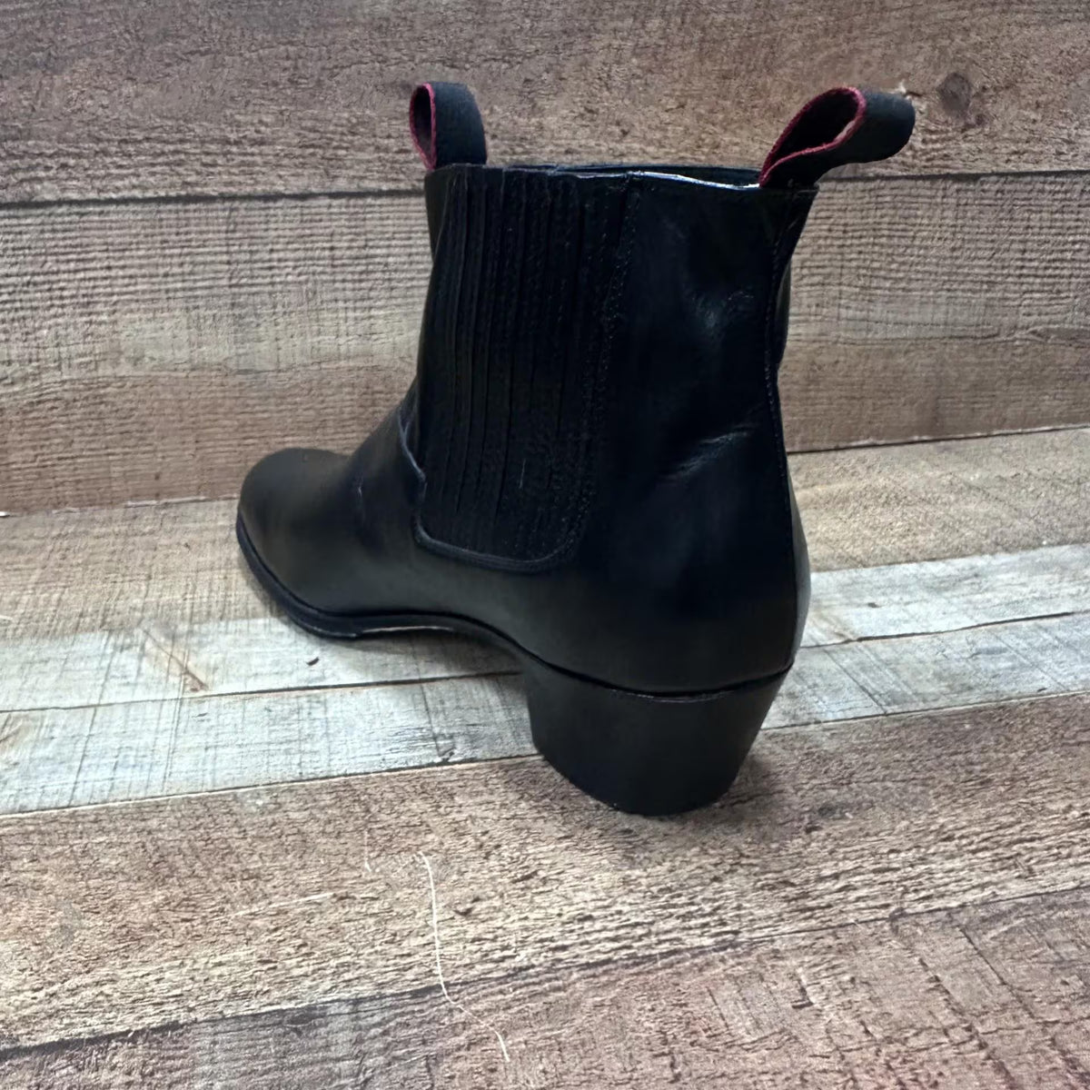 Men's Folkloric Dance Genuine Leather Black Shoes with Heels for Dancing Handmade in Mexico Est.127