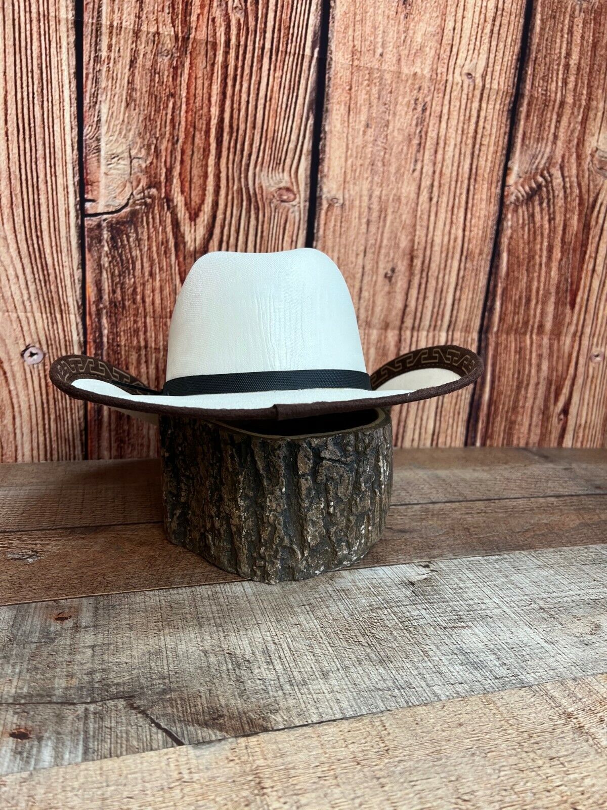 Kid's White Western Hat Wide Brim Sombrero Vaquero Nino Greca
