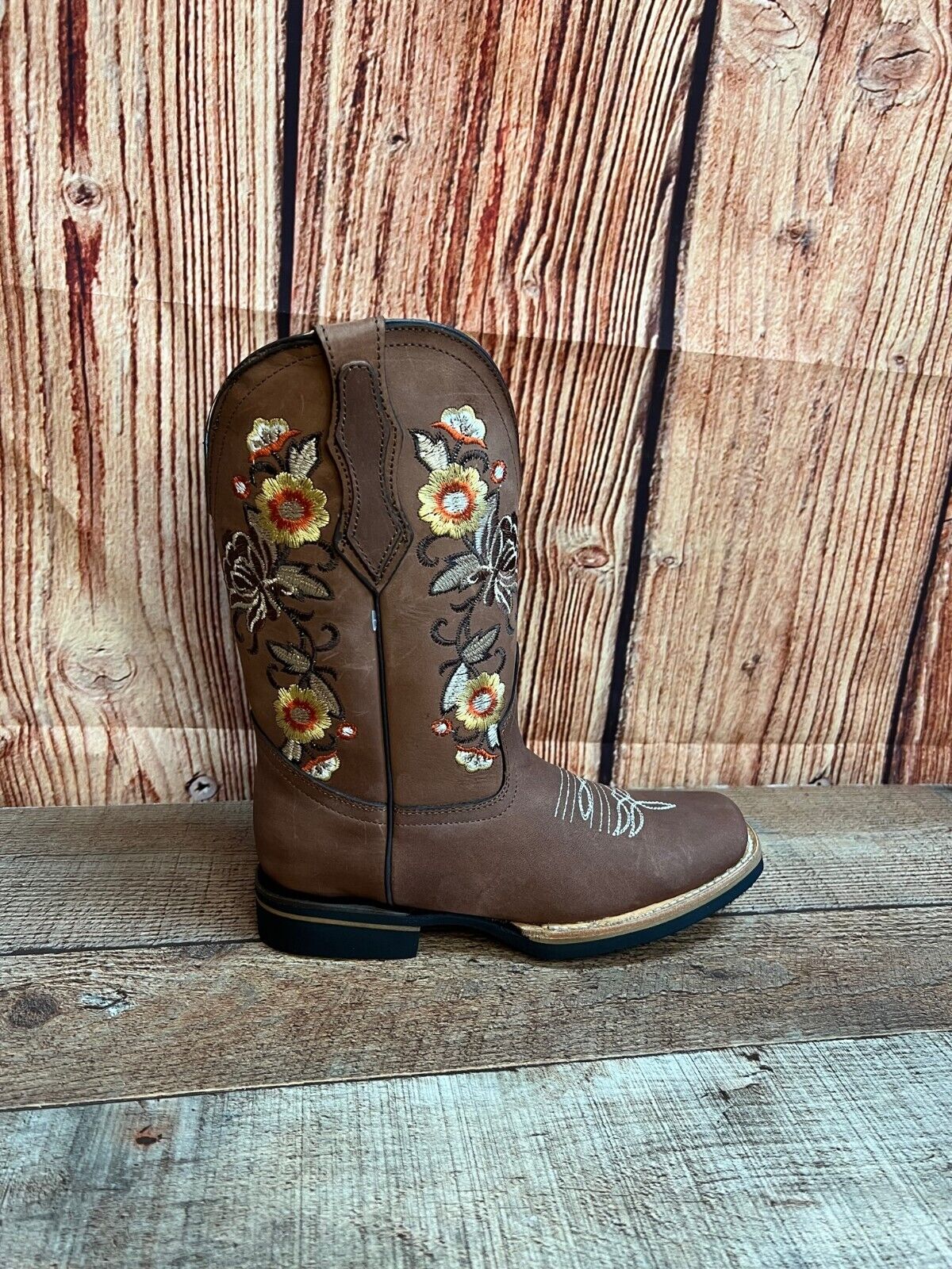 Botas de rodeo vaqueras para mujer, pantorrilla ancha, est. 709, tubo ancho, dama