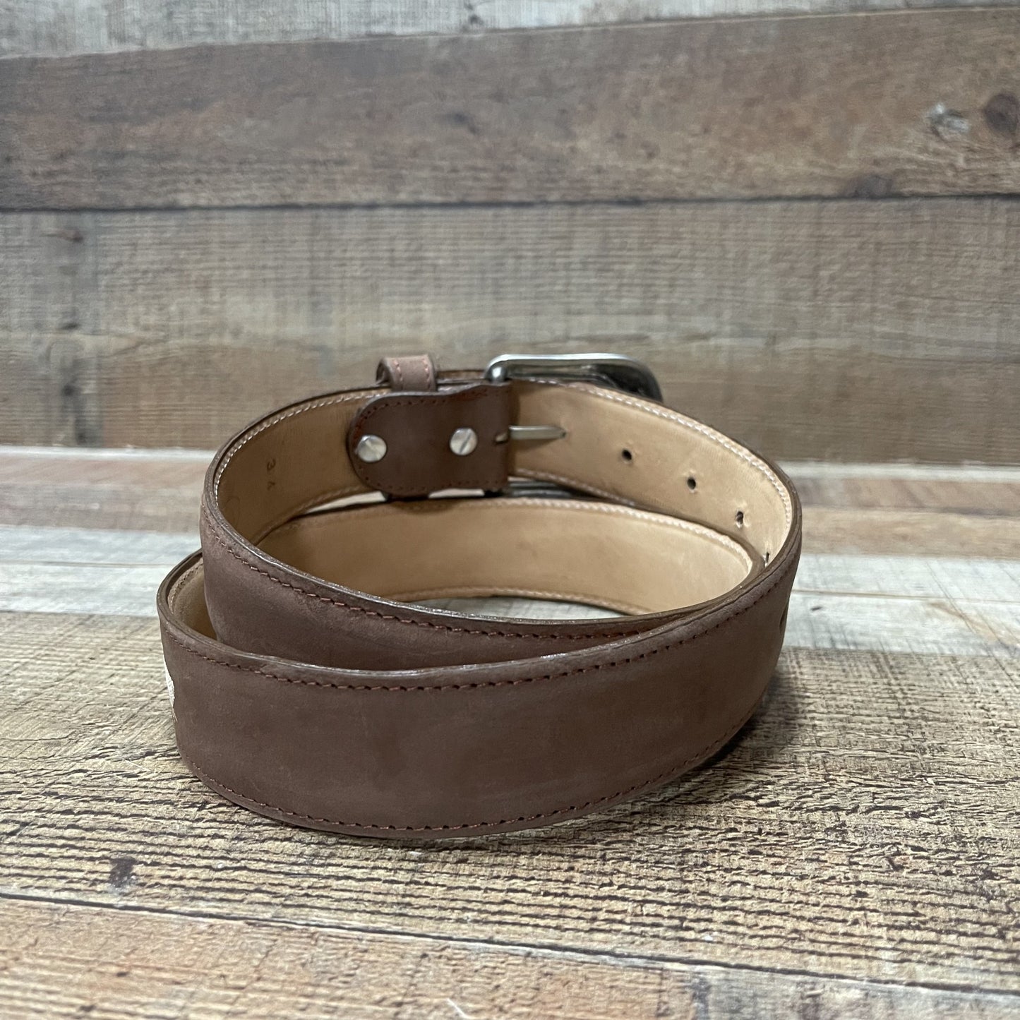 Women's Western Cowgirl Genuine Leather Belt with Flower Embroidery Est.709