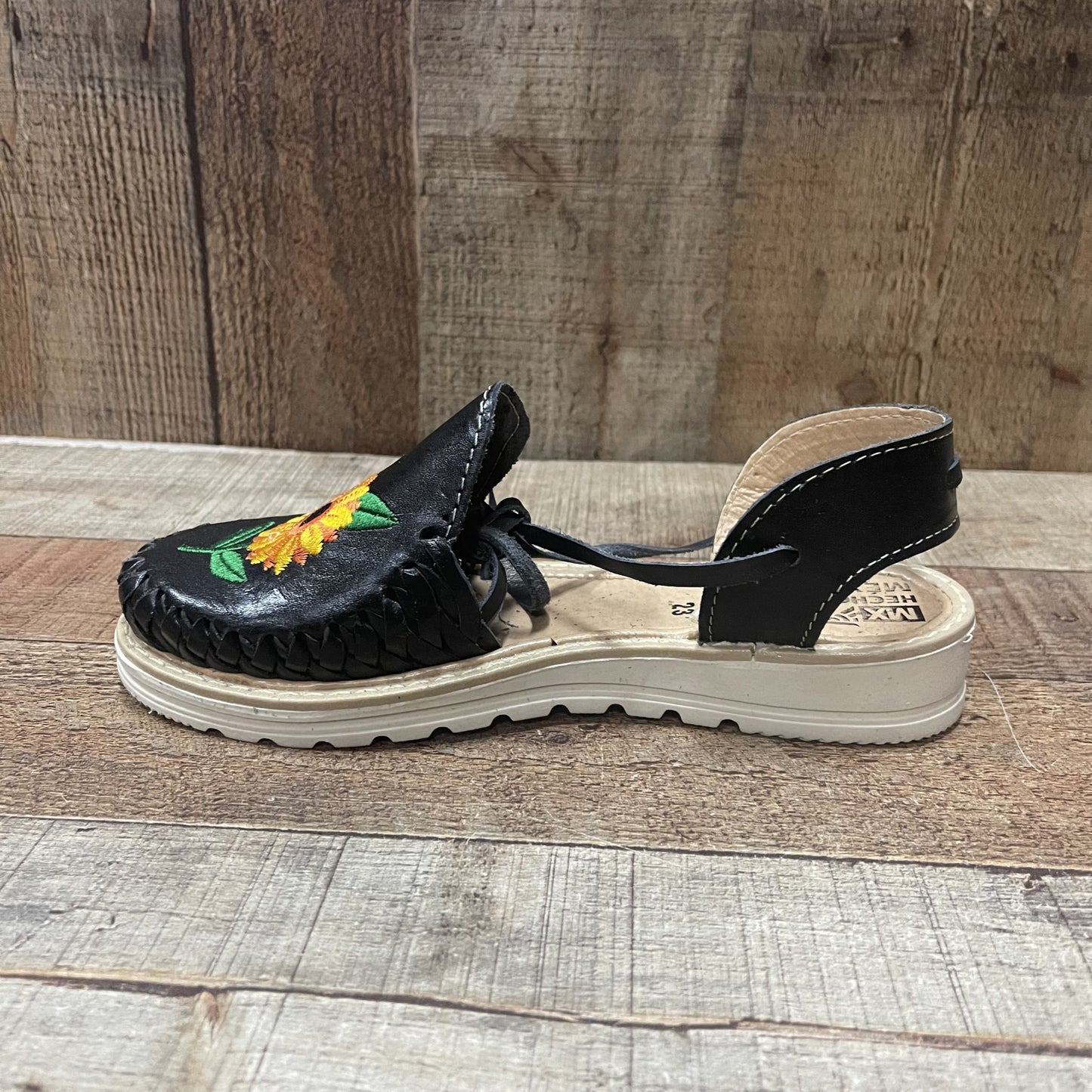Women's Handmade Authentic Leather Lace-Up Sandals Sunflower Est.283 Huaraches Dama Girasol Correas