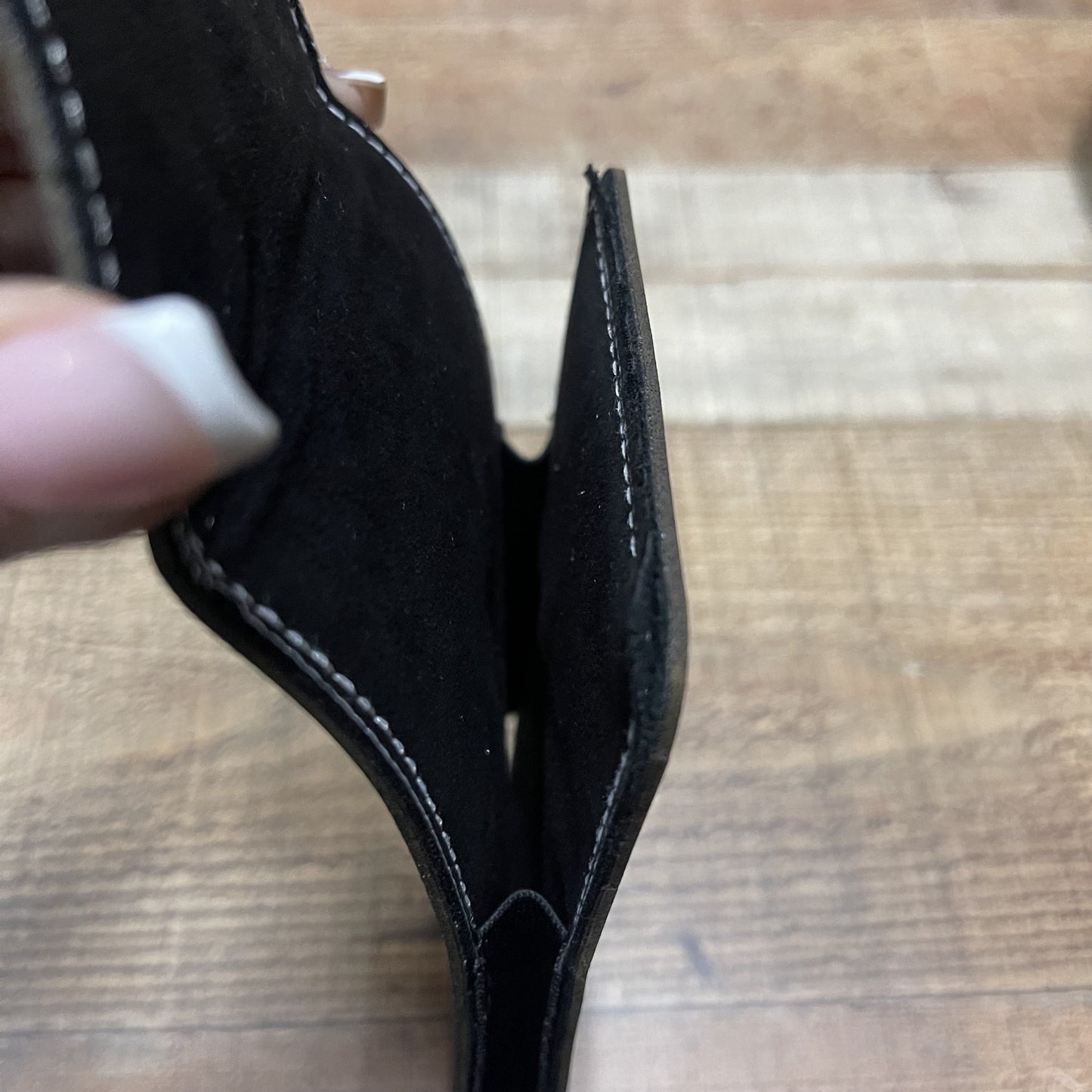 Men's Phone Case Embroidery With Silver Thread Genuine Cowhide Leather Funda Hilo Plata