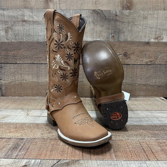 Women's Western Cowgirl Boots with Harness Est.114 Krazy Oro