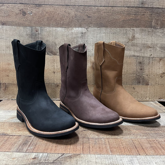Botas de trabajo de cuero con punta redonda resistentes al agua y al aceite para hombres Botas de trabajo Est.303