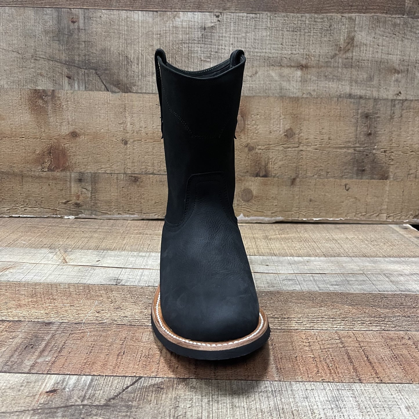 Men's OIL/ WATER RESISTANT Round Toe Leather Work Boots Botas De Trabajo Est.303