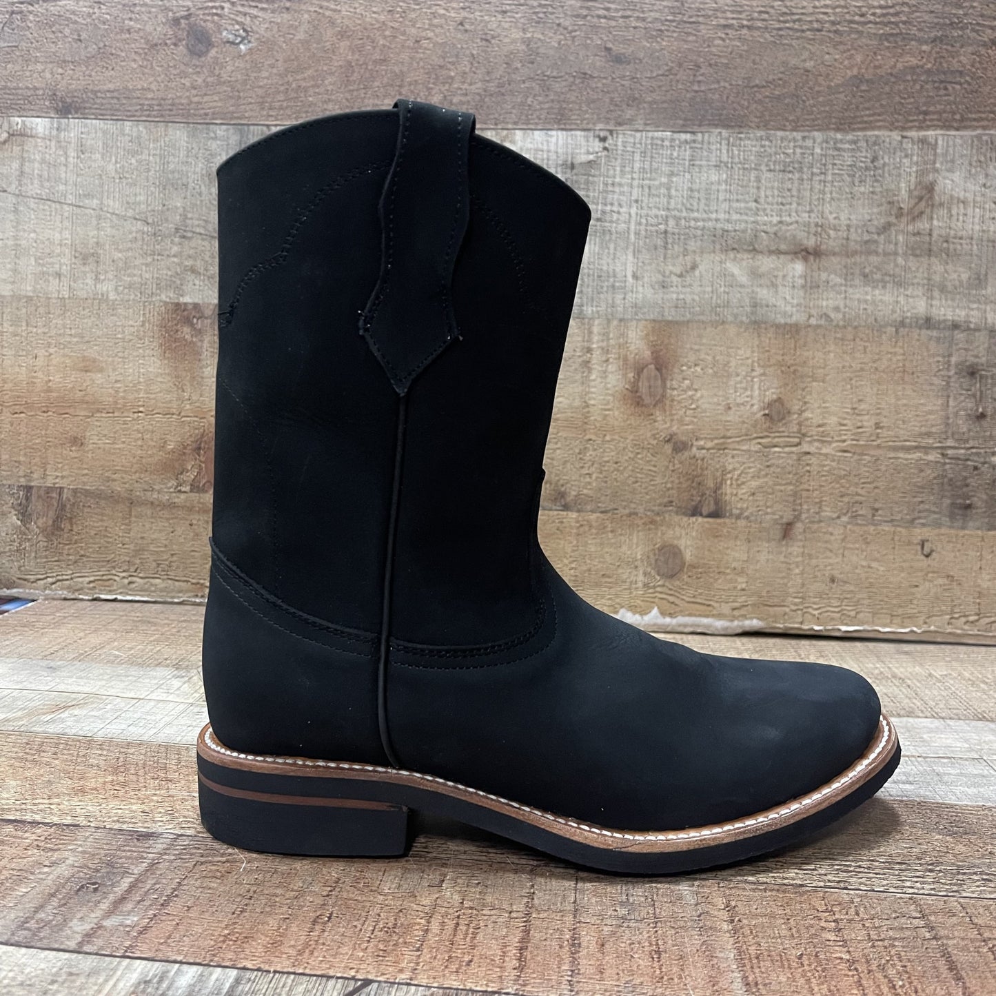 Men's OIL/ WATER RESISTANT Round Toe Leather Work Boots Botas De Trabajo Est.303