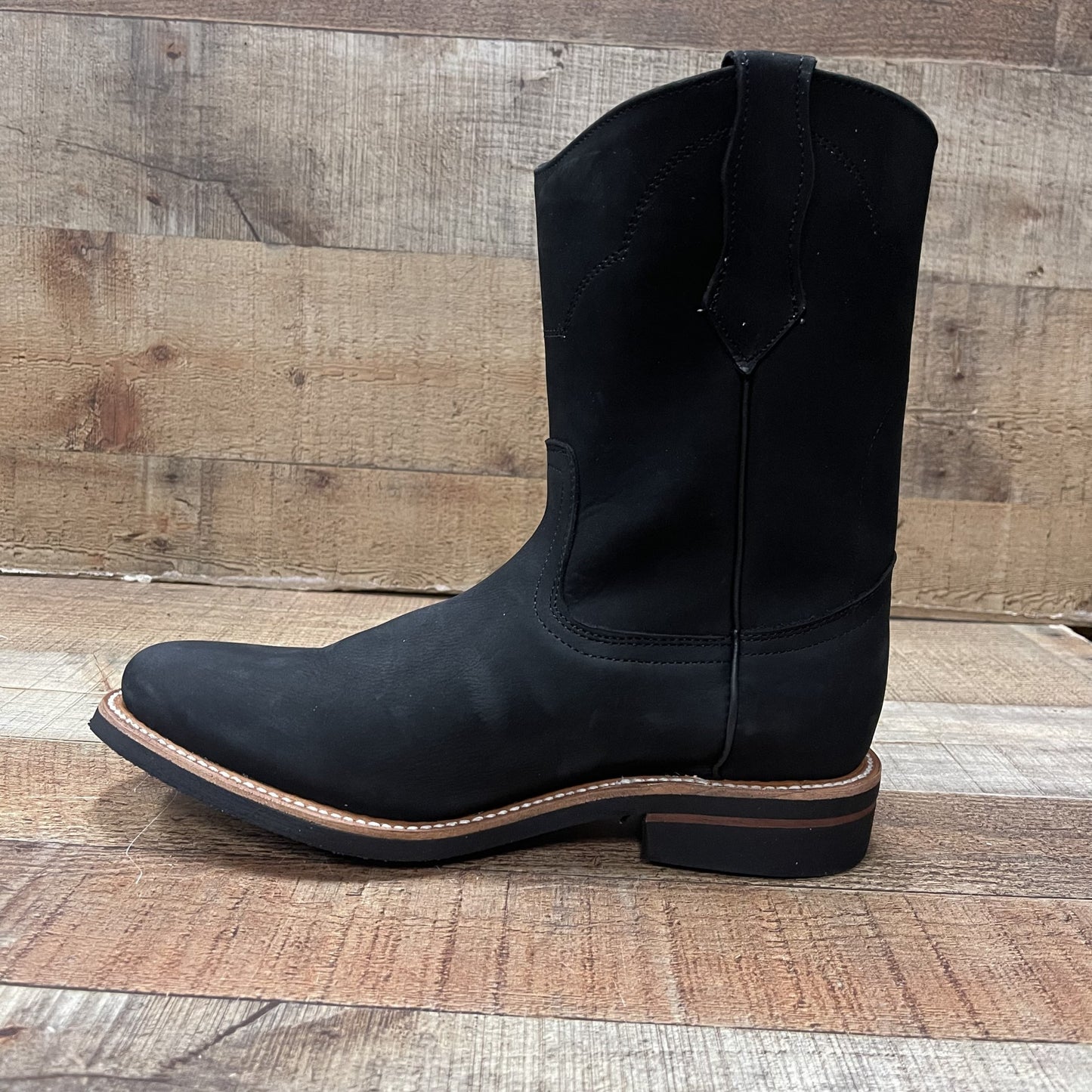 Men's OIL/ WATER RESISTANT Round Toe Leather Work Boots Botas De Trabajo Est.303