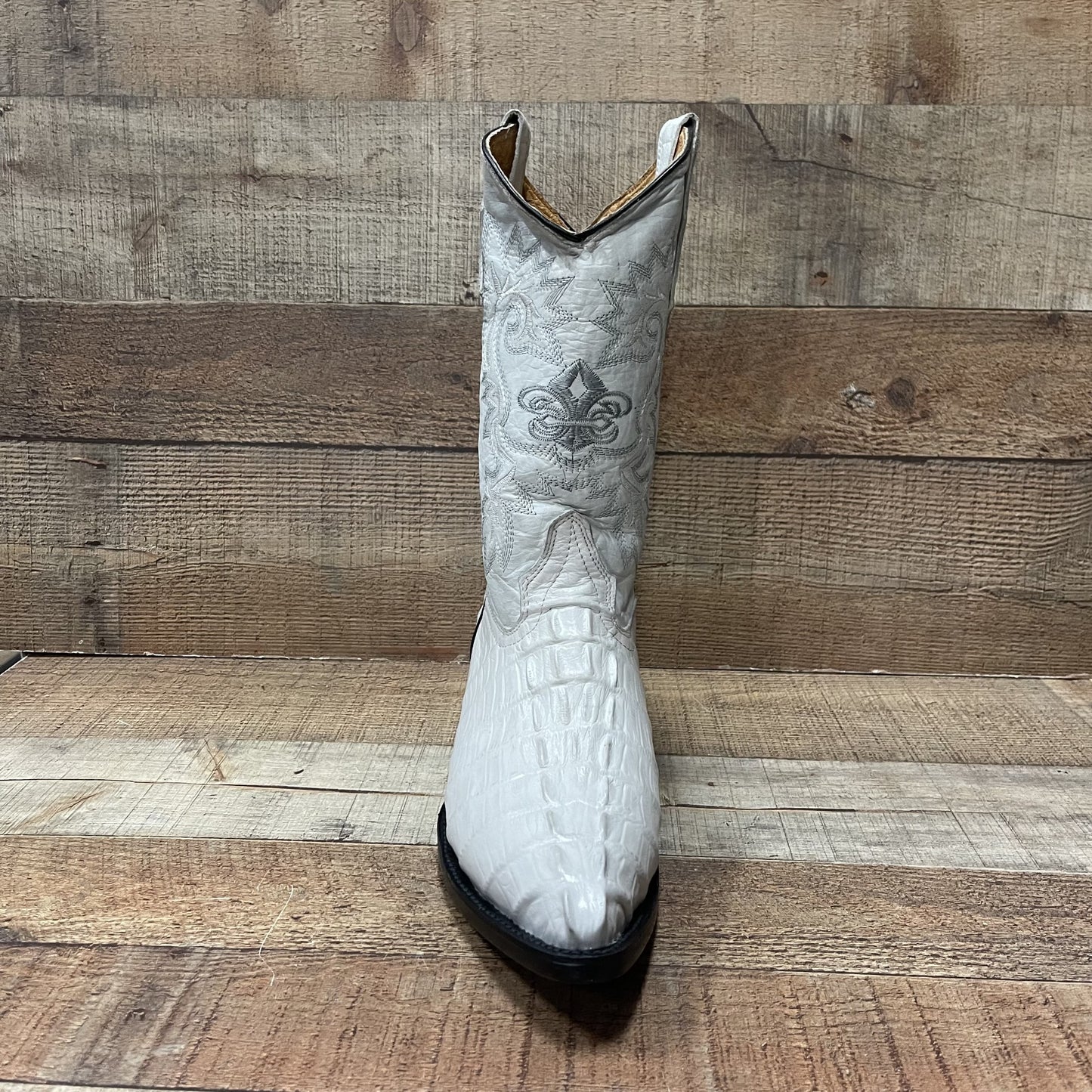 Men's Crocodile Print Leather Cowboy Boots Est.099 Cocodrilo