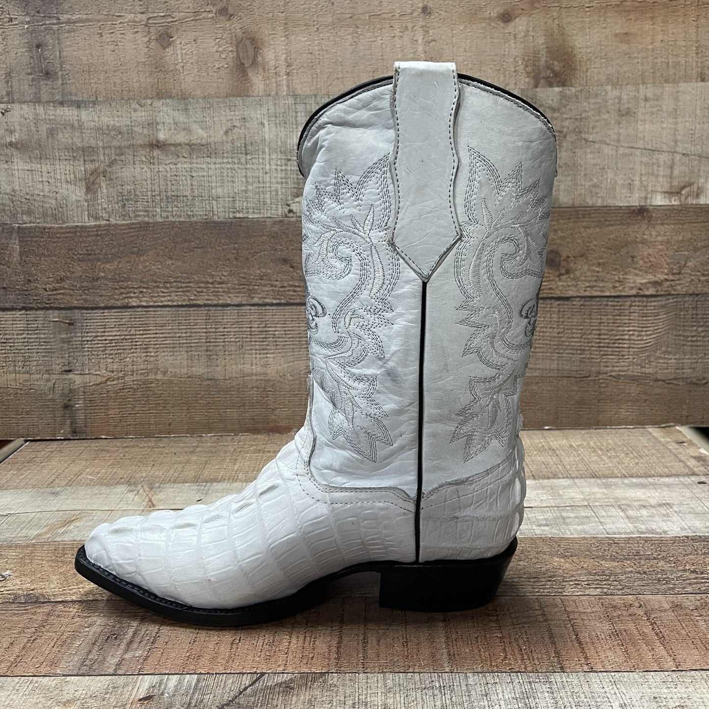 Men's Crocodile Print Leather Cowboy Boots Est.099 Cocodrilo