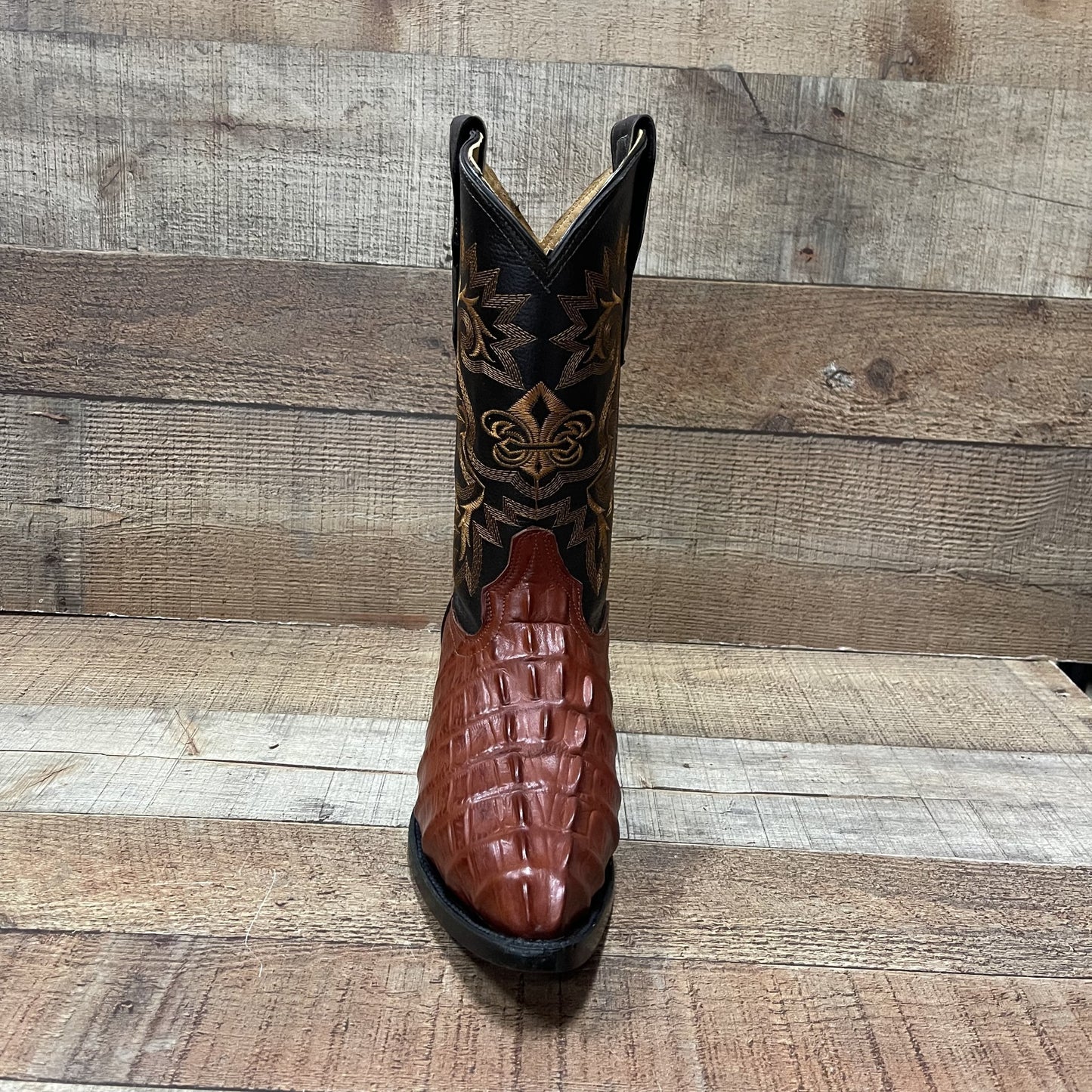 Men's Crocodile Print Leather Cowboy Boots Est.099 Cocodrilo