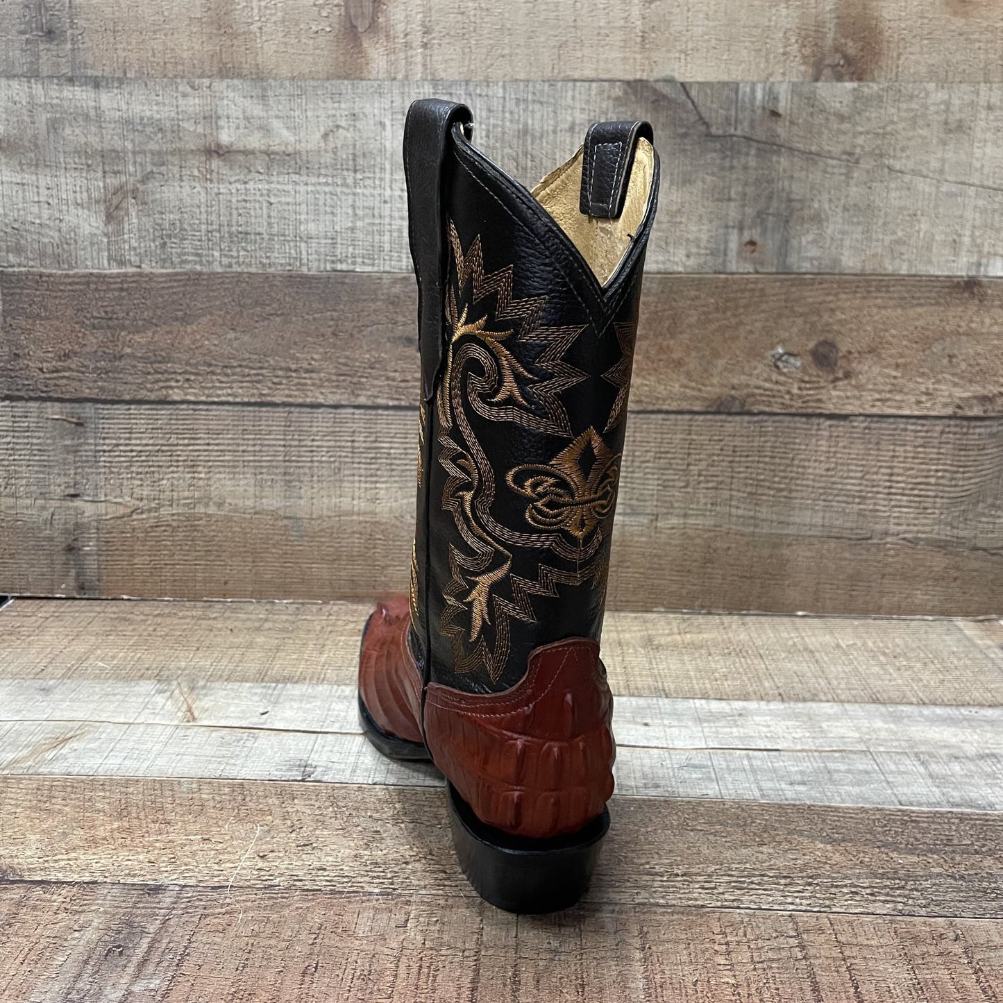 Men's Crocodile Print Leather Cowboy Boots Est.099 Cocodrilo