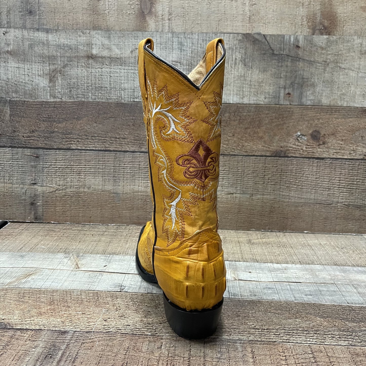 Men's Crocodile Print Leather Cowboy Boots Est.099 Cocodrilo