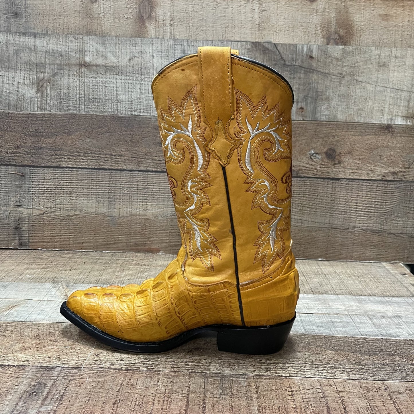 Men's Crocodile Print Leather Cowboy Boots Est.099 Cocodrilo