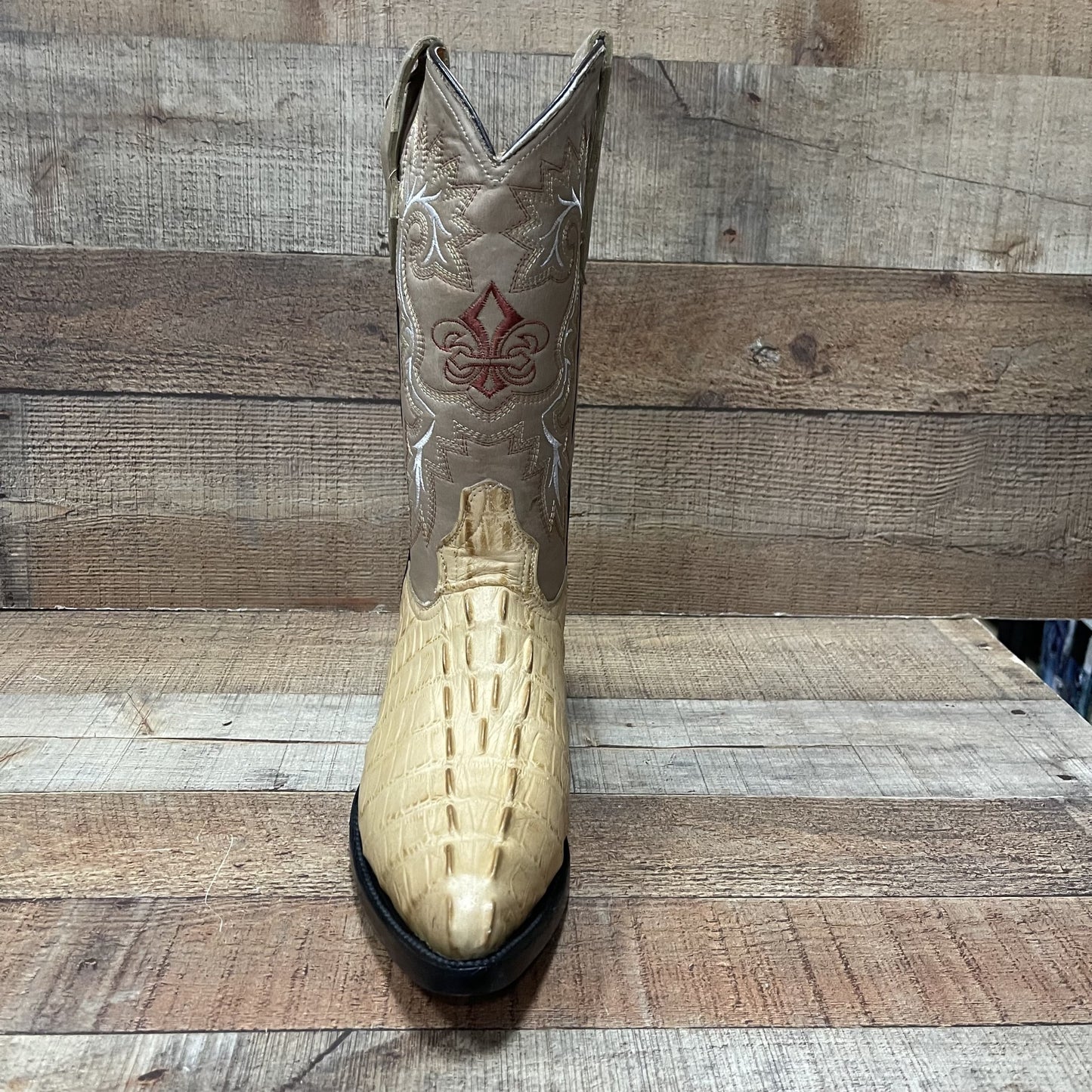 Men's Crocodile Print Leather Cowboy Boots Est.099 Cocodrilo