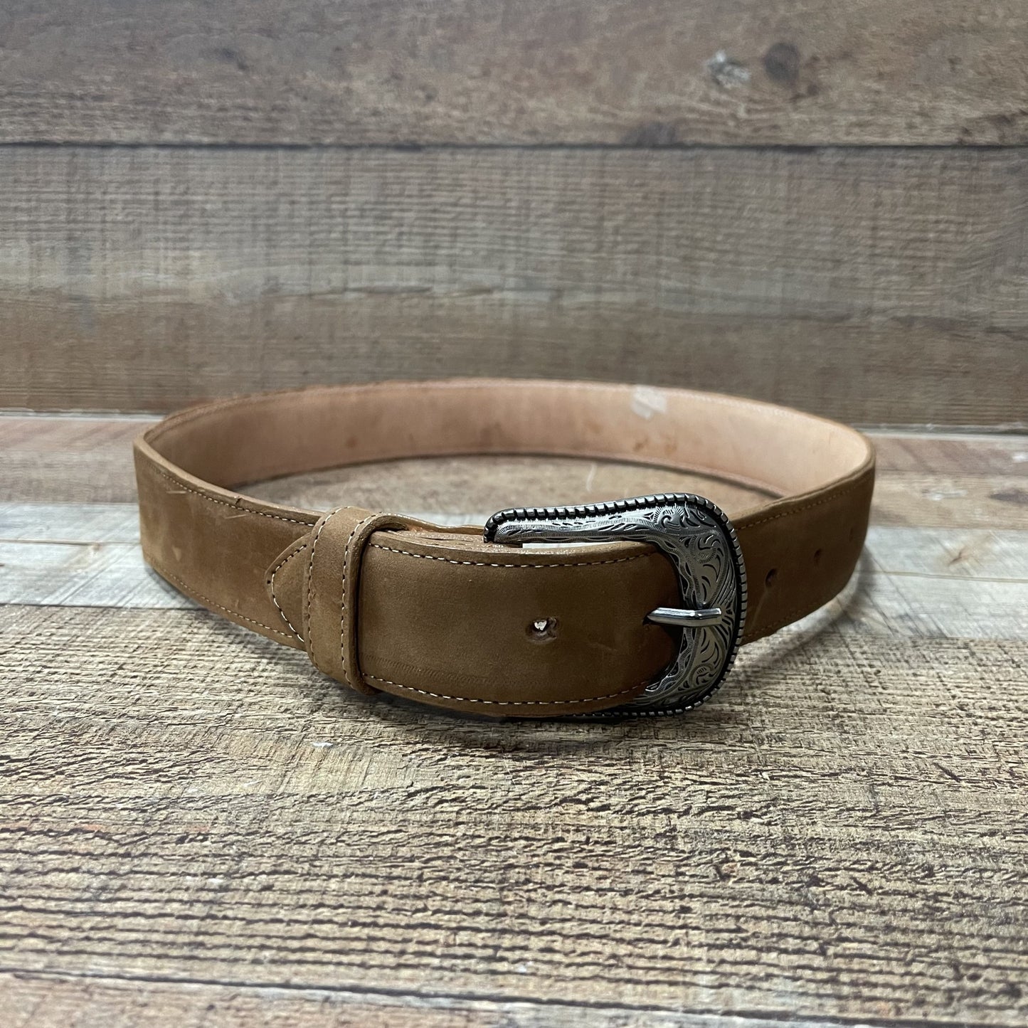 Women's Western Cowgirl Leather Belt Cinto Dama Bordado Blanco Est. 801