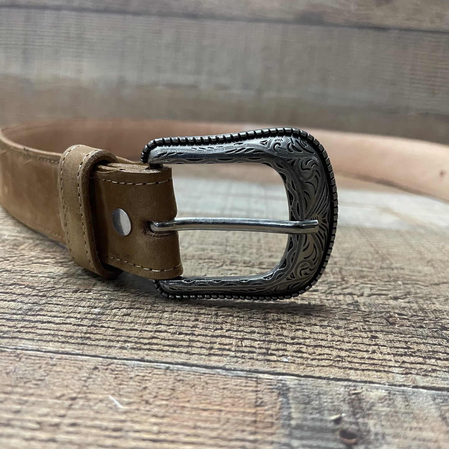Women's Western Cowgirl Leather Belt Cinto Dama Bordado Blanco Est. 801