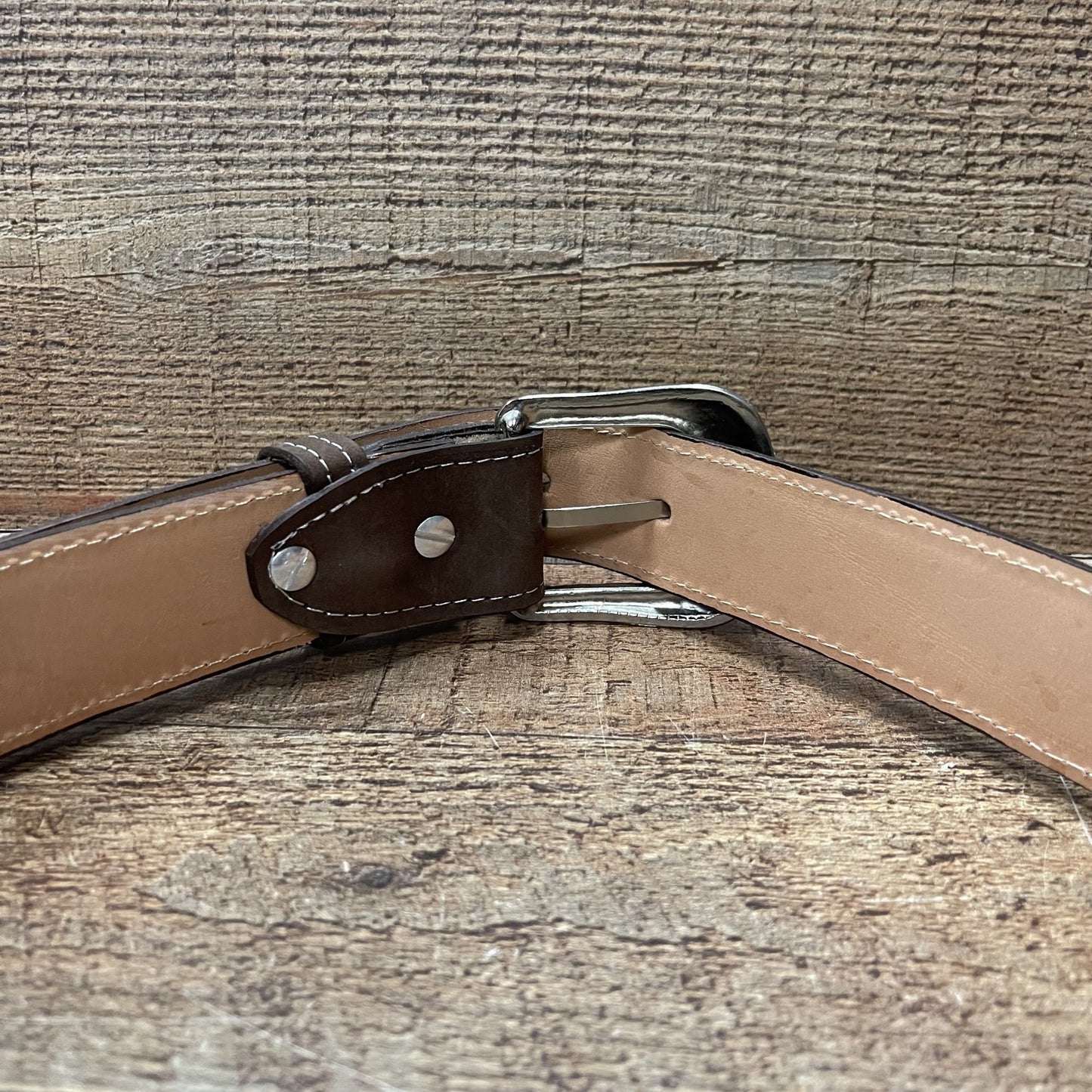Women's Western Cowgirl Leather Belt Cinto Dama Bordado Blanco Est. 801