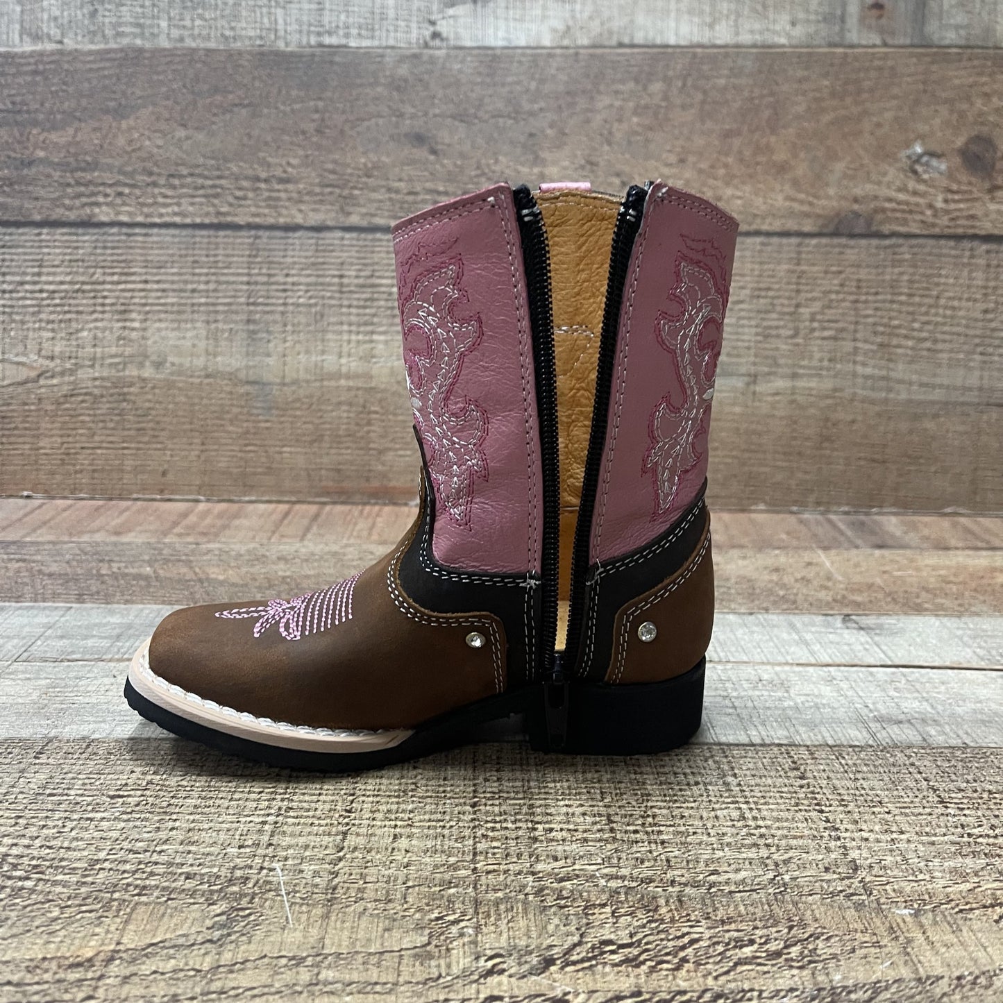 Botas de vaquero de rodeo para niño con cremallera, precio estimado: 940