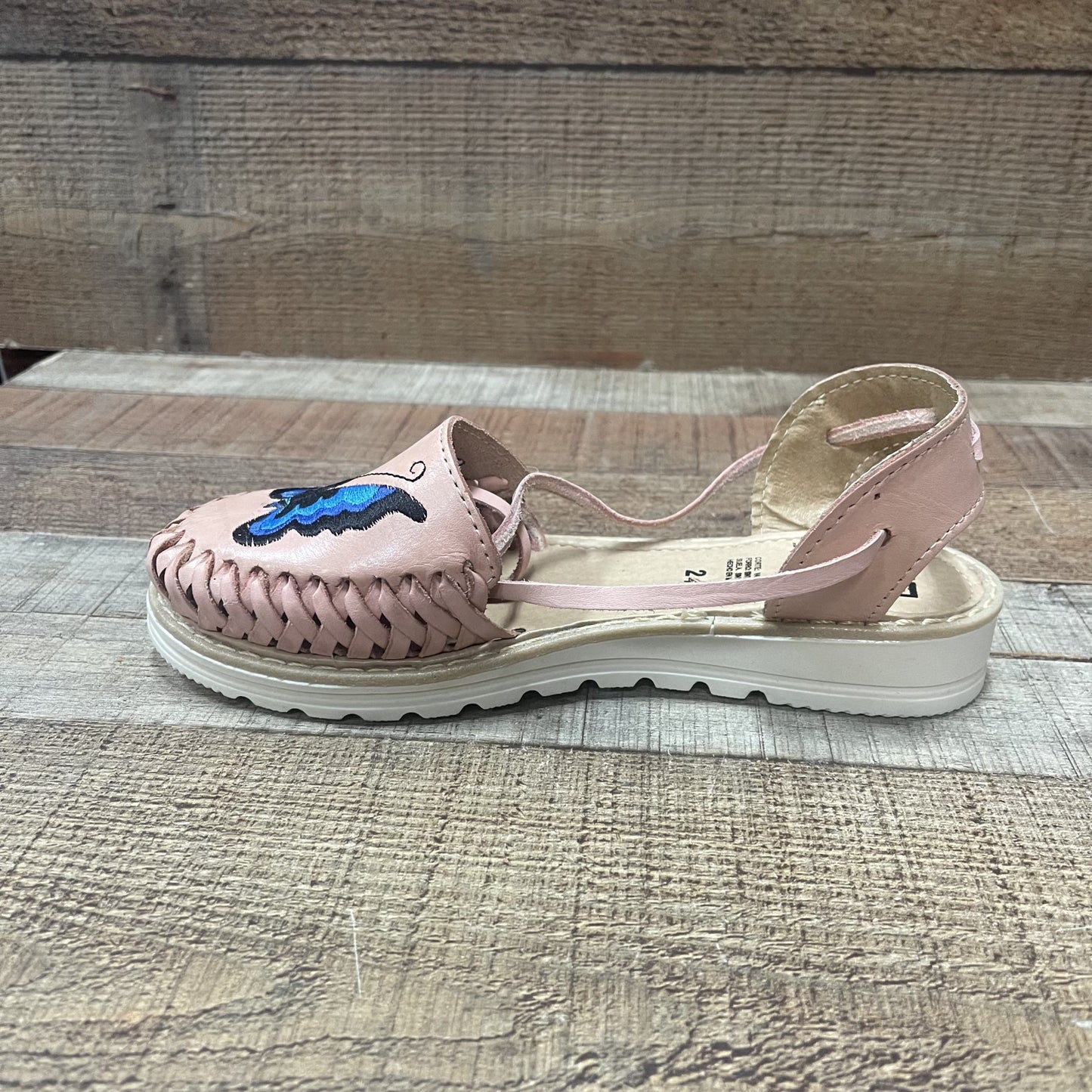 Women's Handmade Authentic Leather Lace Up Sandals Butterfly Est.279 Huaraches Dama Mariposa Correas