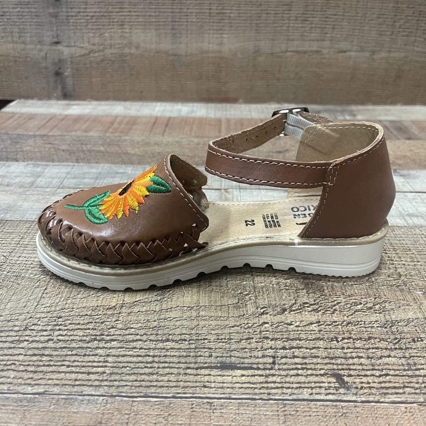 Women's Handmade Authentic Leather Sandals Sunflower Est.283 Huaraches Dama Girasol