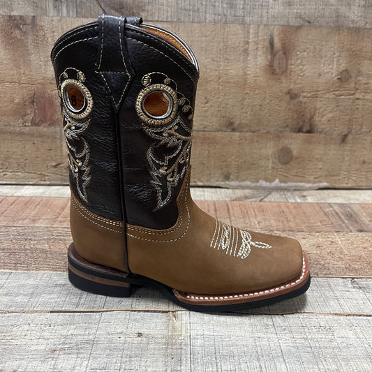 Boy's Baby & Toddlers Genuine Cow Leather Cowboy Boots Handmade Est.700