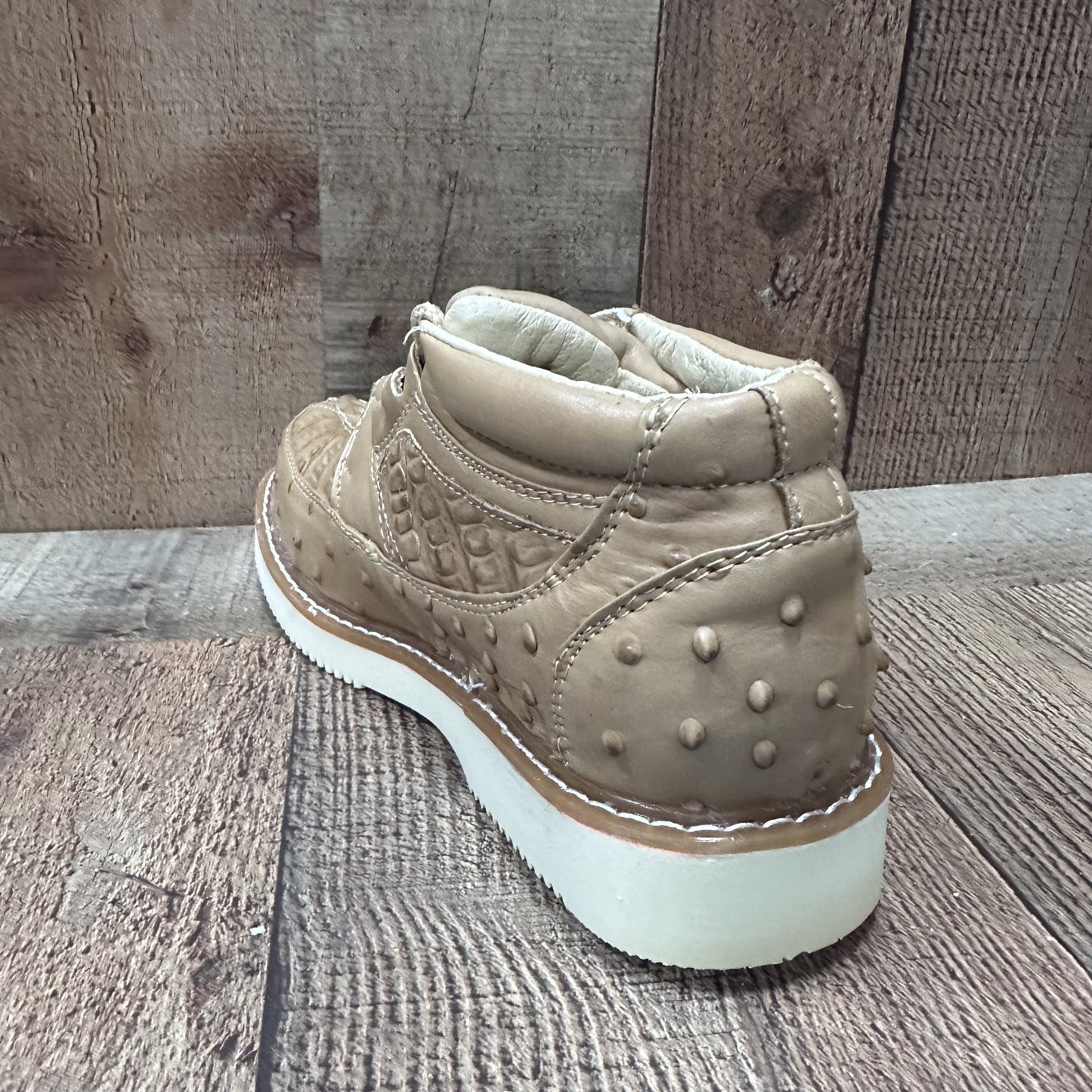 Men’s Crocodile/Ostrich Print Leather Shoes Est.1214 Ave Coco