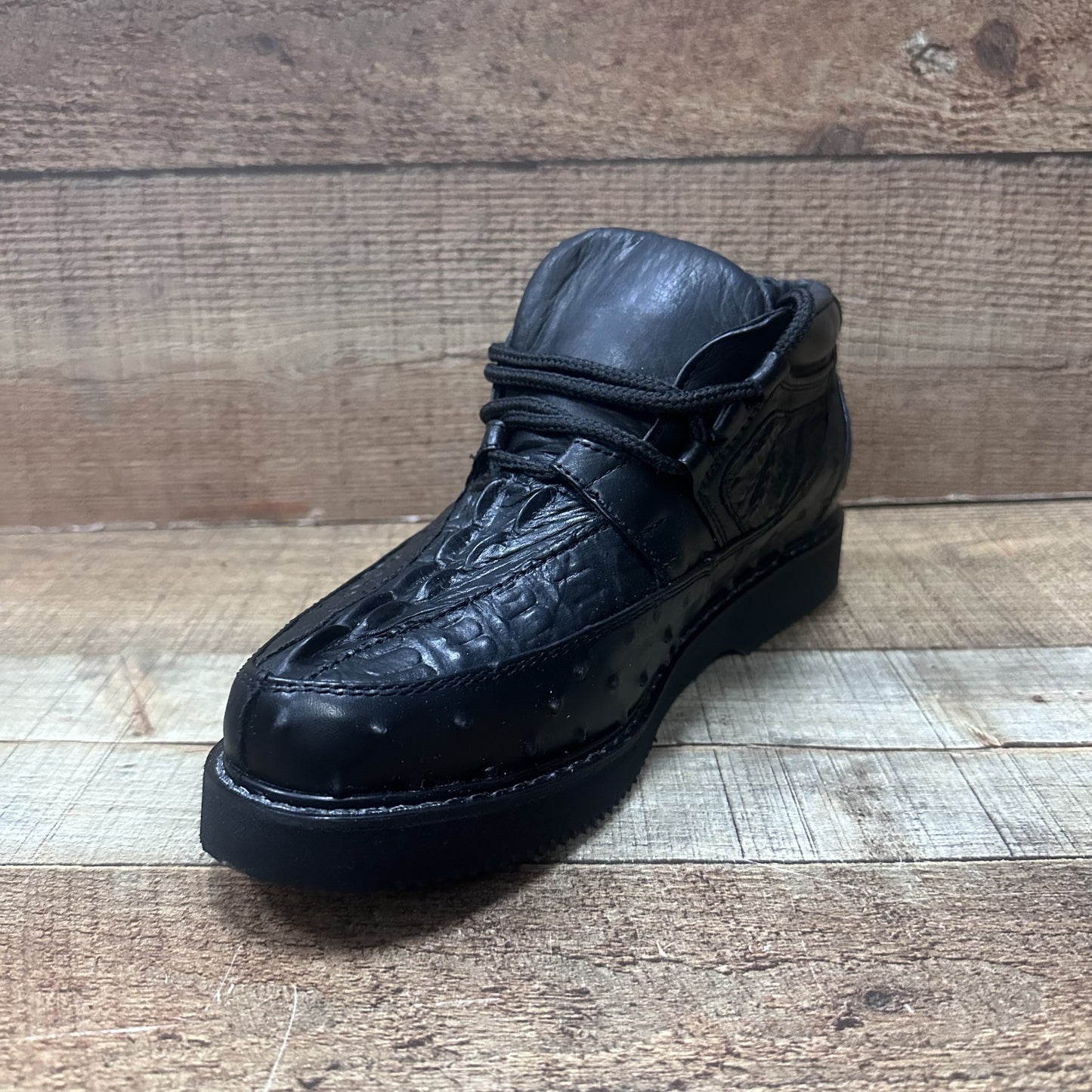 Men’s Crocodile/Ostrich Print Leather Shoes Est.1214 Ave Coco