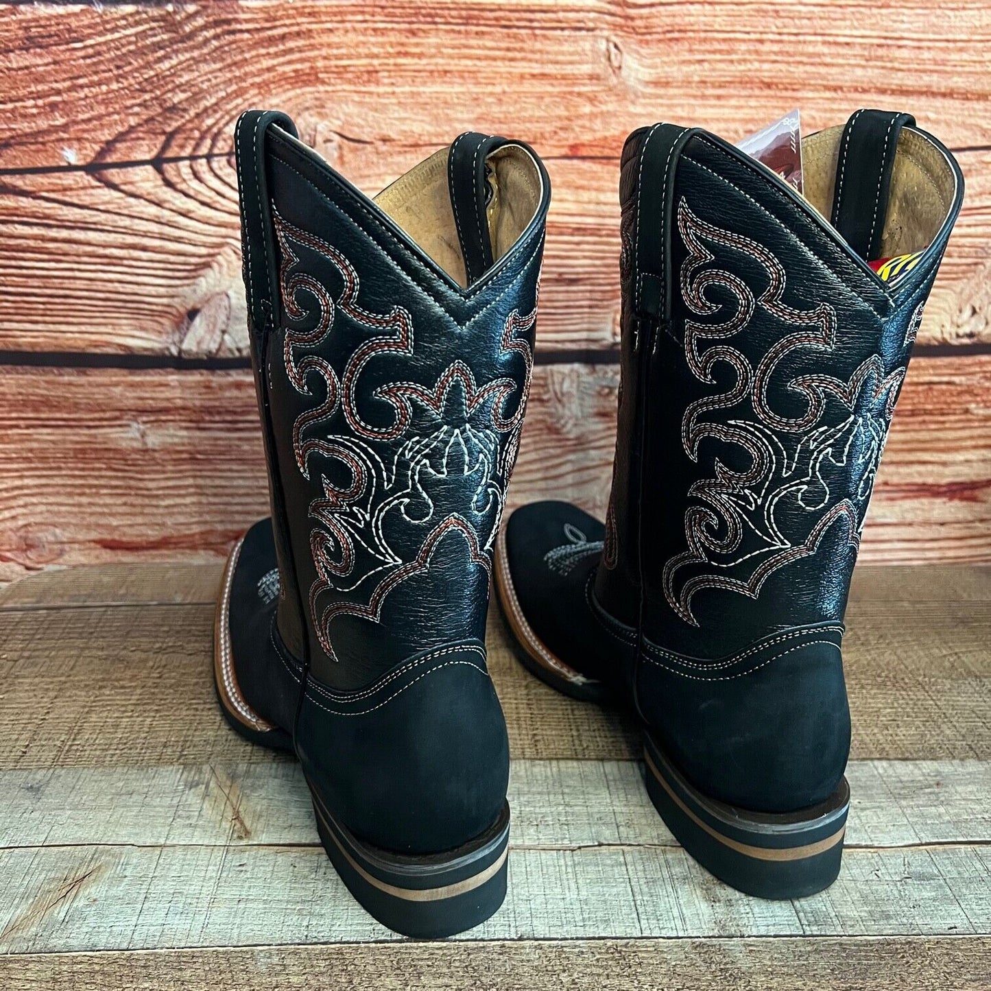 Botas vaqueras de cuero genuino para hombre, estilo bulldog occidental, de 380 libras, estilo tejano