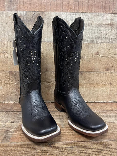 Women's Western Genuine Leather Square Toe Cowgirl Boots Handmade in Mexico Est.116
