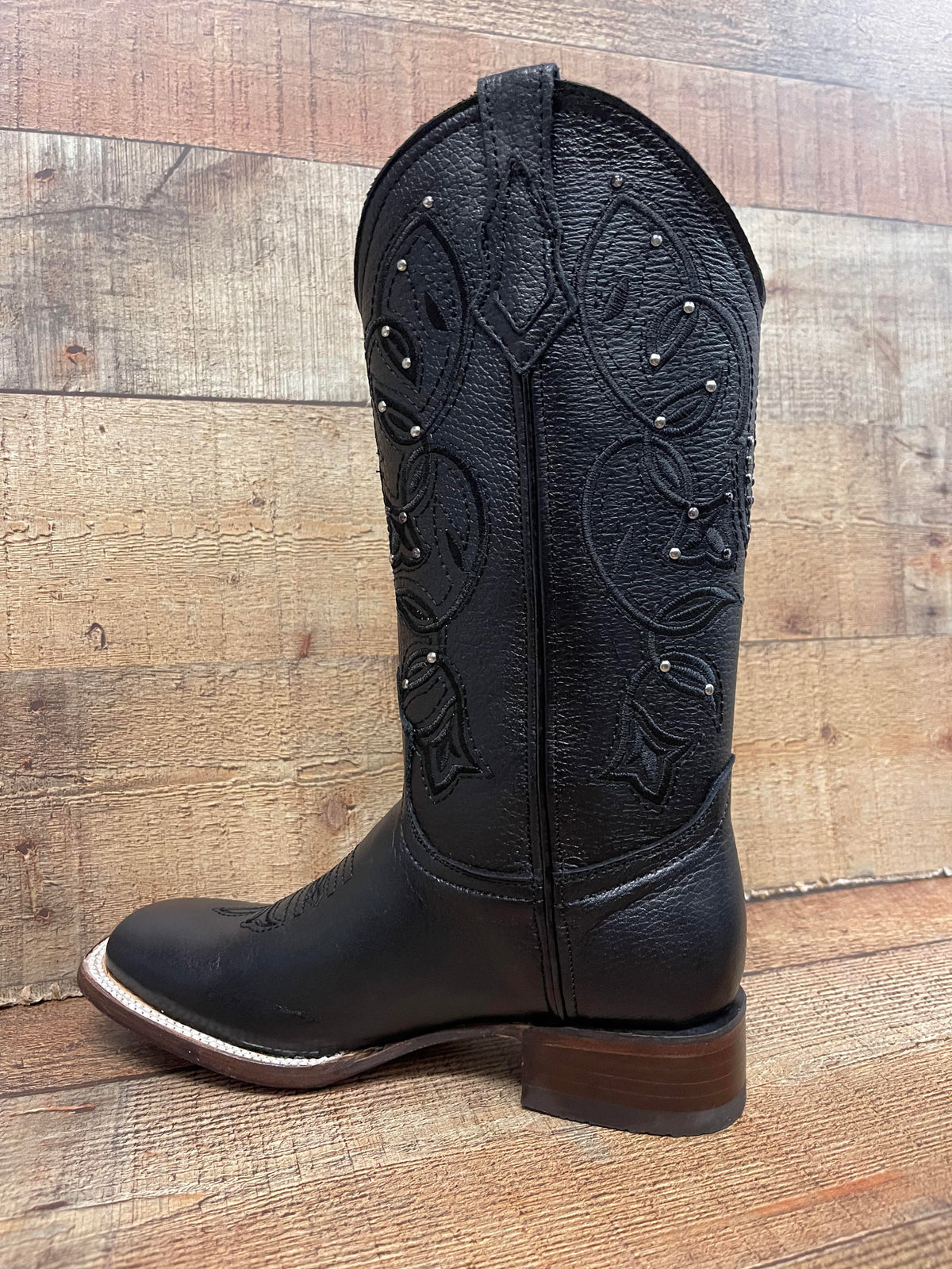 Women's Western Genuine Leather Square Toe Cowgirl Boots Handmade in Mexico Est.116