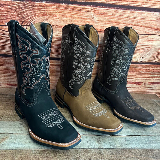Men's Western Cowboy Genuine Leather Boots Est.942